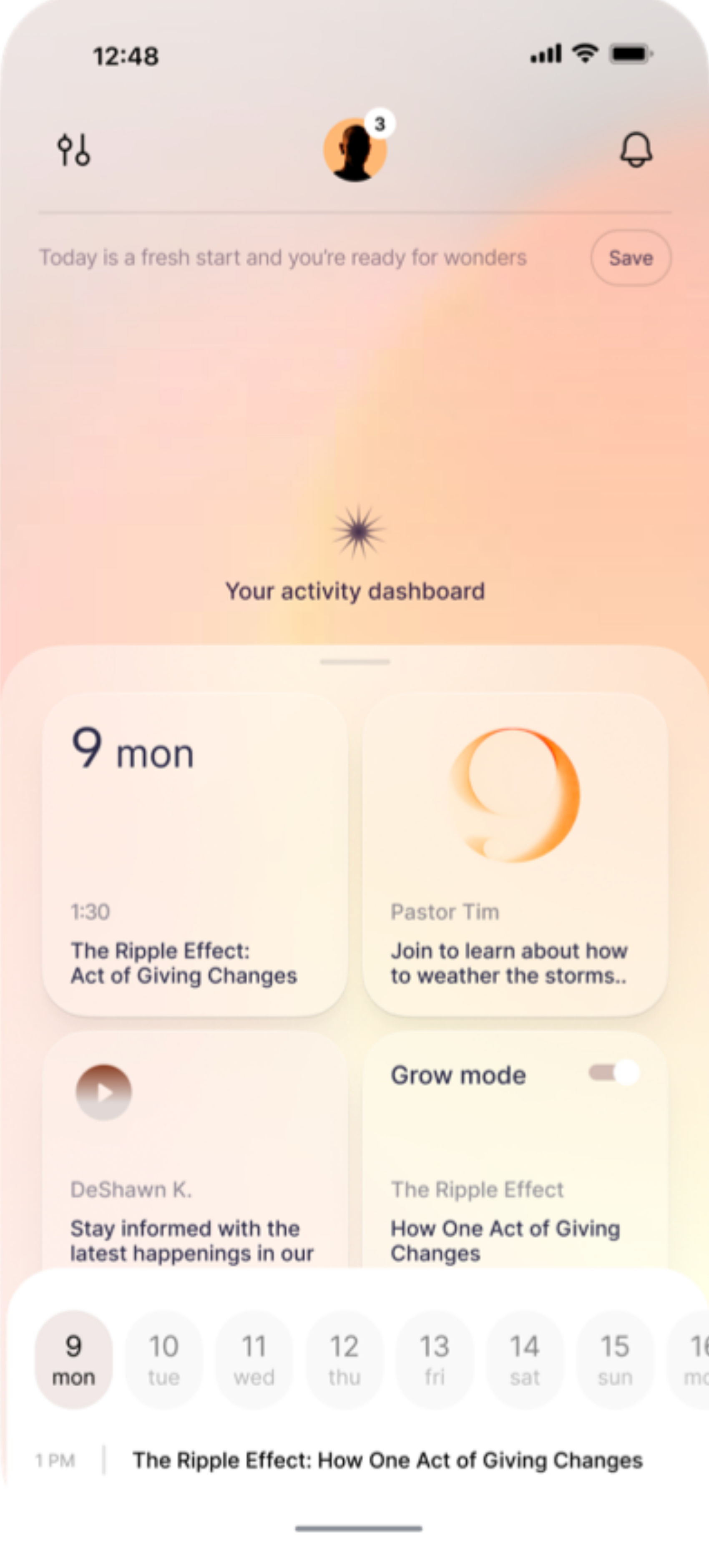 SOLEUM™ RISE analytics screen